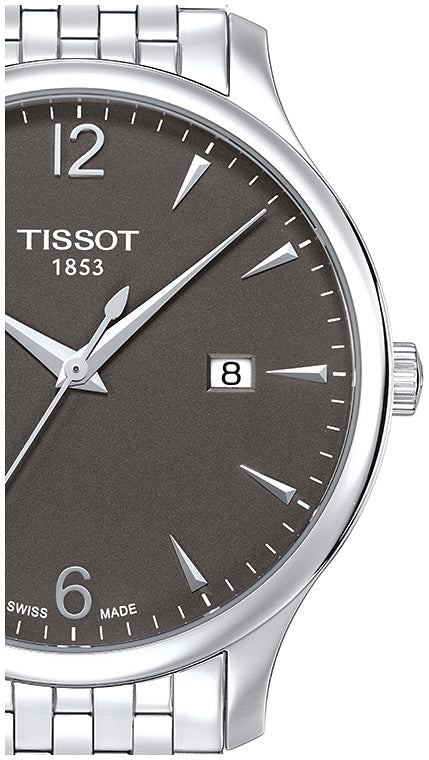 Shop Authentic Tissot T Classic Tradition Grey Dial Silver Steel Strap Watch For Men - T063.610.11.067.00 - Luxxuri