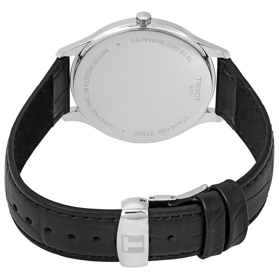 Shop Authentic Tissot T Classic Tradition Black Dial Black Leather Strap Watch For Men - T063.610.16.057.00 - Luxxuri