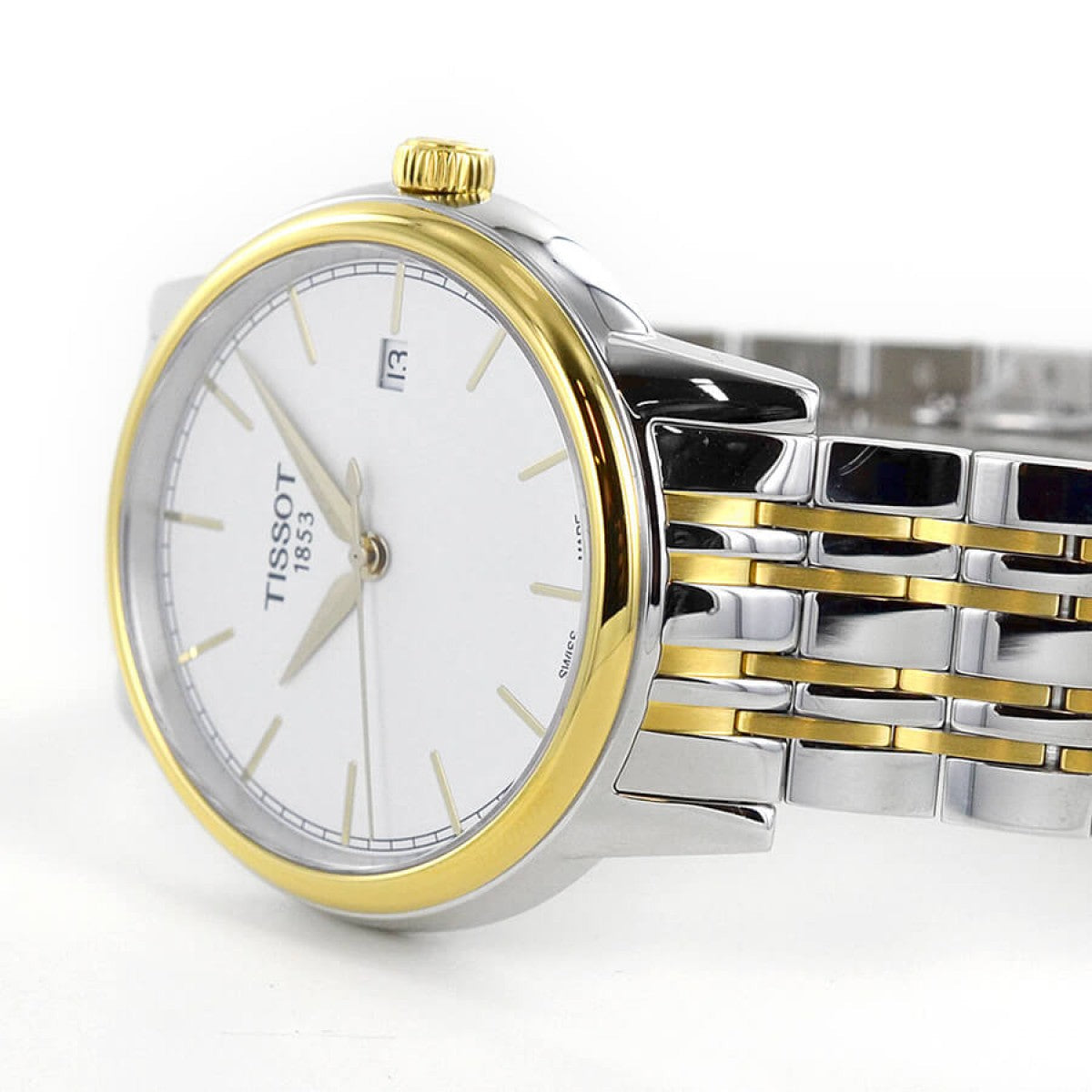 Shop Authentic Tissot T Classic Carson Quartz White Dial Two Tone Steel Strap Watch for Men - T085.410.22.011.00 - Luxxuri