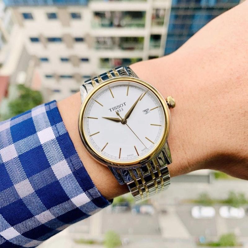 Shop Authentic Tissot T Classic Carson Quartz White Dial Two Tone Steel Strap Watch for Men - T085.410.22.011.00 - Luxxuri