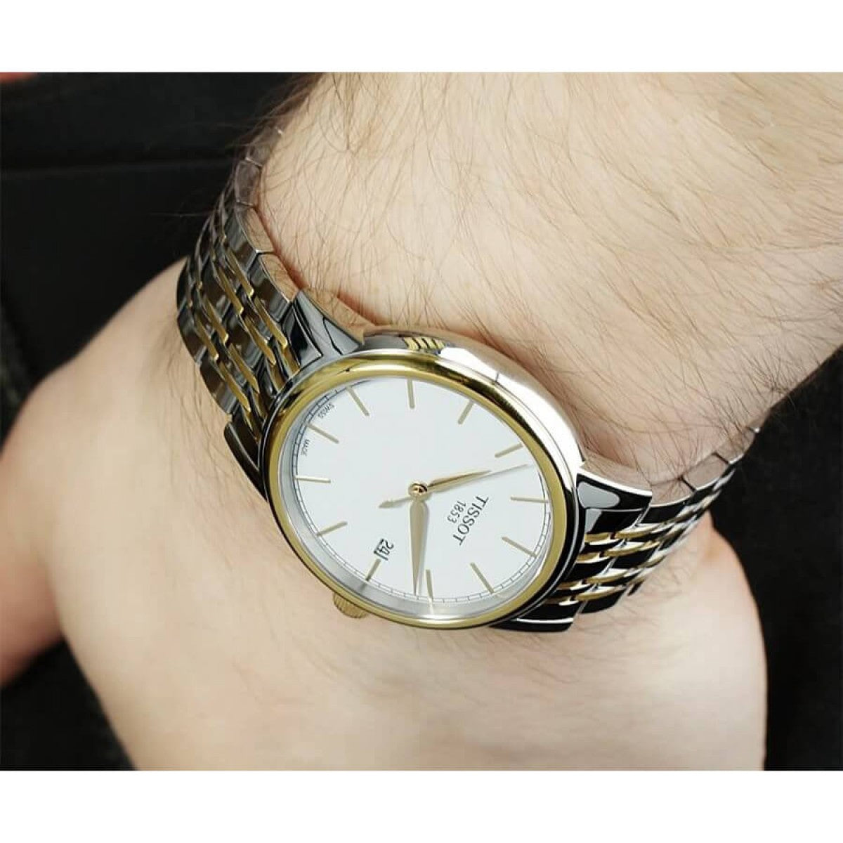 Shop Authentic Tissot T Classic Carson Quartz White Dial Two Tone Steel Strap Watch for Men - T085.410.22.011.00 - Luxxuri