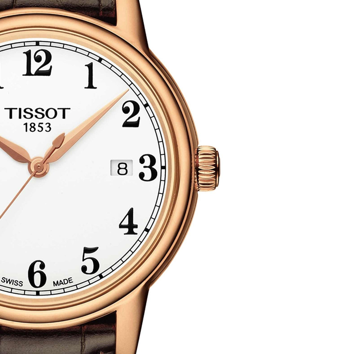 Shop Authentic Tissot T Classic Carson Quartz White Dial Brown Leather Strap Watch for Men - T085.410.36.012.00 - Luxxuri