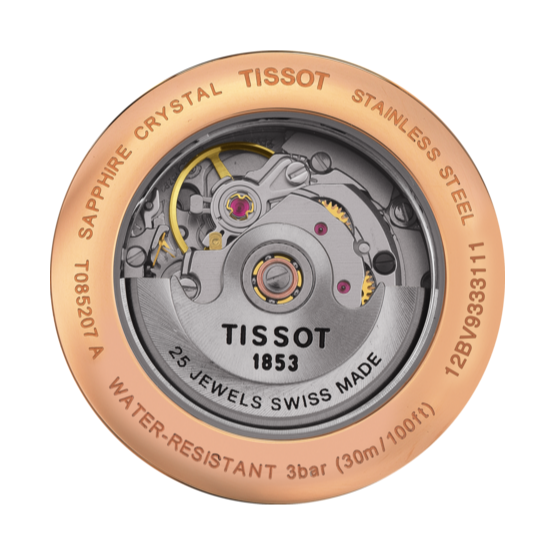 Shop Authentic Tissot T Classic Carson White Dial Brown Leather Strap Watch For Women - T085.207.36.013.00 - Luxxuri