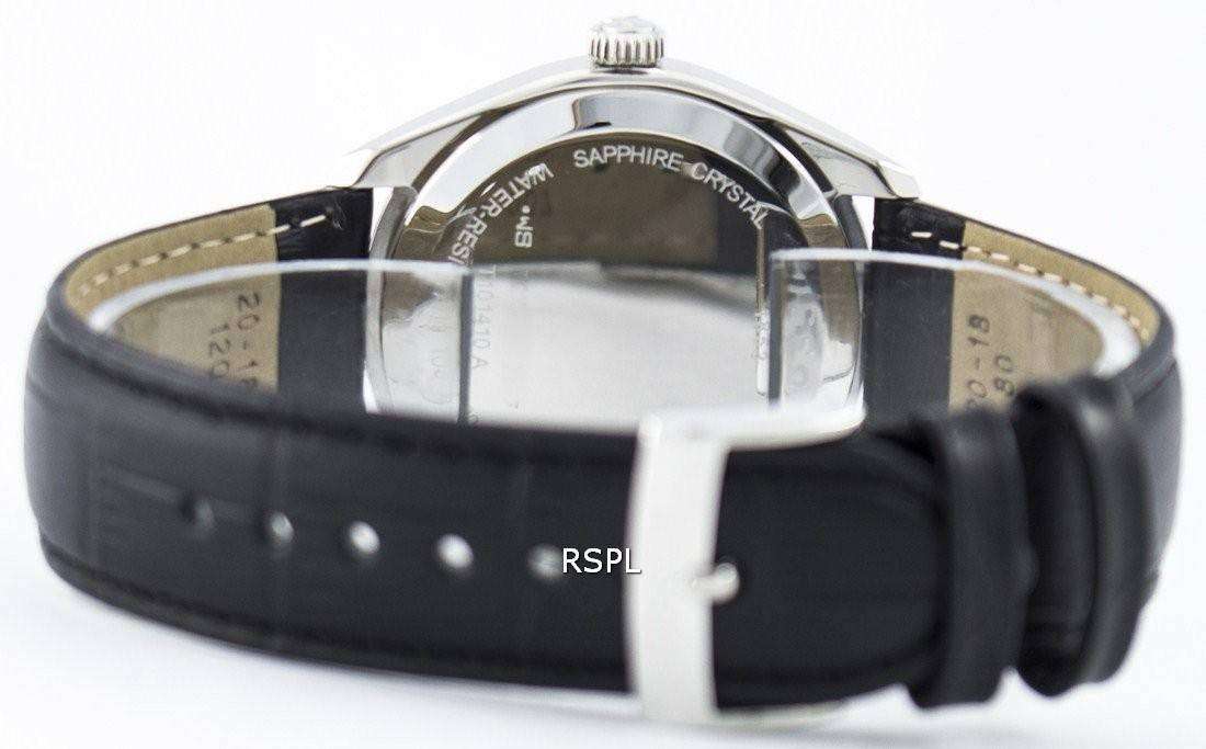 Shop Authentic Tissot T Classic PR 100 White Dial Black Leather Strap Watch for Men - T101.410.16.031.00 - Luxxuri