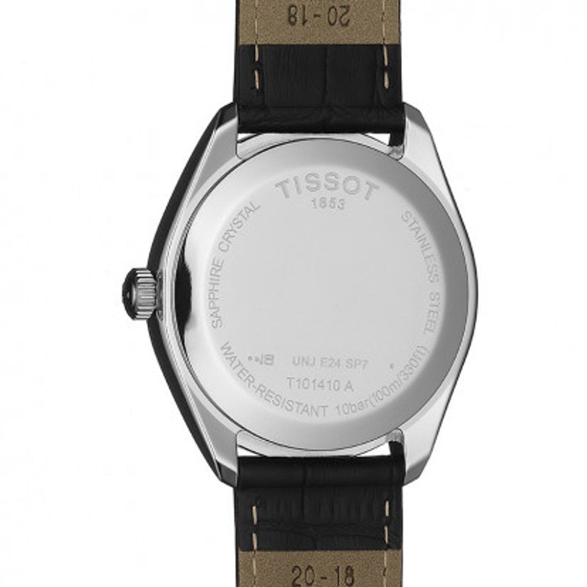 Shop Authentic Tissot T Classic PR 100 White Dial Black Leather Strap Watch for Men - T101.410.16.031.00 - Luxxuri