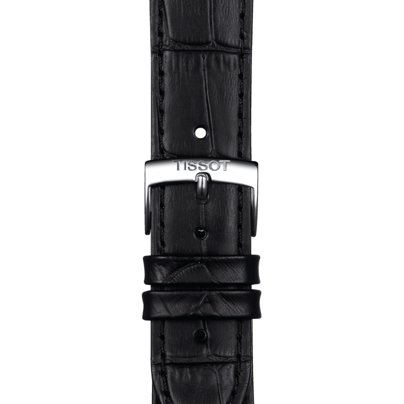 Shop Authentic Tissot T Classic PR 100 White Dial Black Leather Strap Watch for Men - T101.410.16.031.00 - Luxxuri
