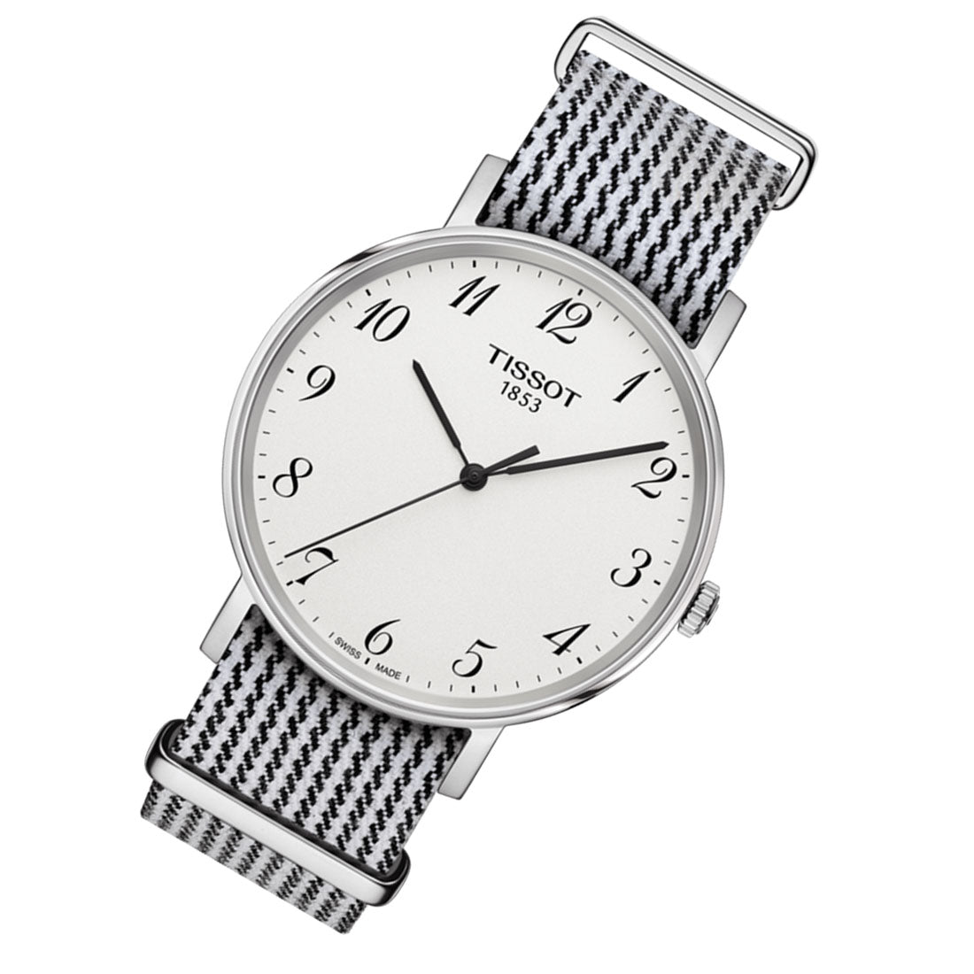 Shop Authentic Tissot T Classic Everytime Medium White Dial Two Tone NATO Strap Watch for Women - T109.410.18.032.00 - Luxxuri
