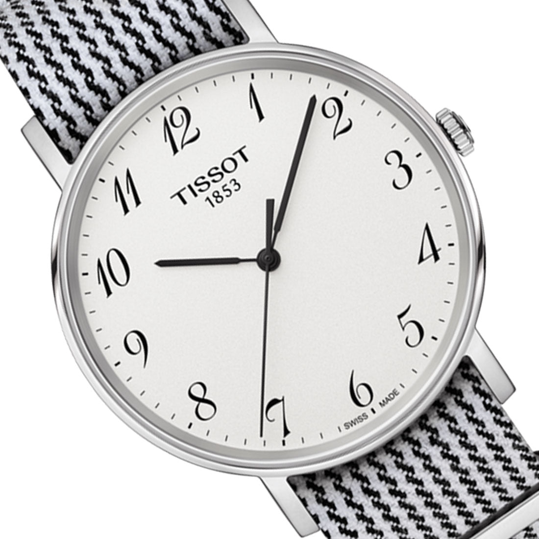 Shop Authentic Tissot T Classic Everytime Medium White Dial Two Tone NATO Strap Watch for Women - T109.410.18.032.00 - Luxxuri