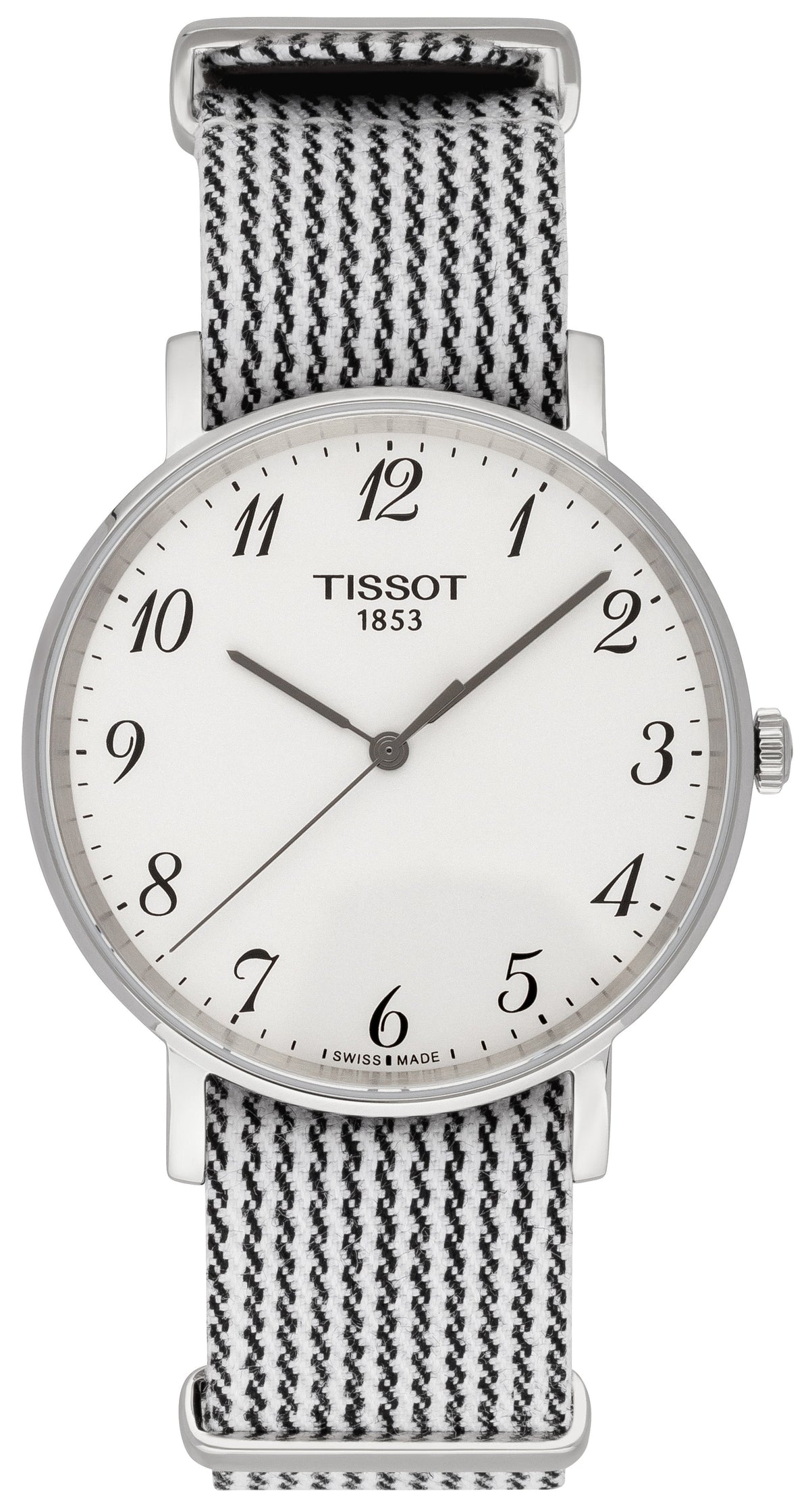 Shop Authentic Tissot T Classic Everytime Medium White Dial Two Tone NATO Strap Watch for Women - T109.410.18.032.00 - Luxxuri