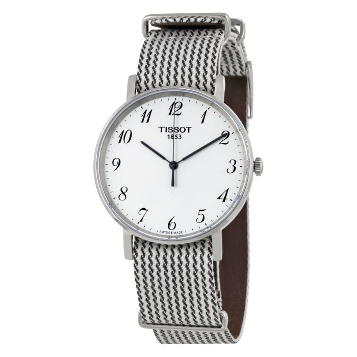 Shop Authentic Tissot T Classic Everytime Medium White Dial Two Tone NATO Strap Watch for Women - T109.410.18.032.00 - Luxxuri