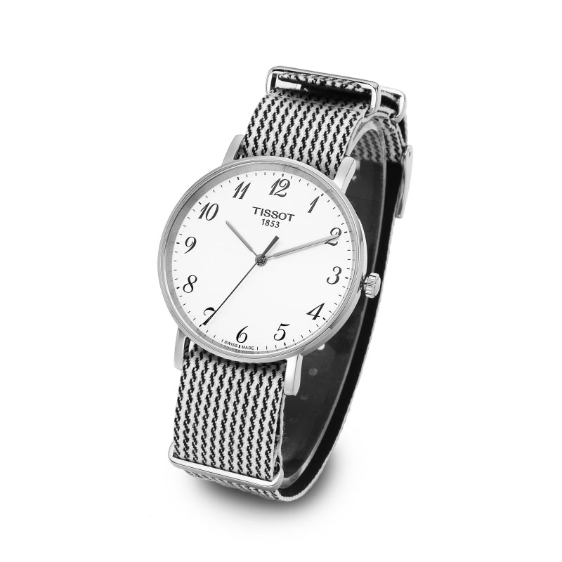 Shop Authentic Tissot T Classic Everytime Medium White Dial Two Tone NATO Strap Watch for Women - T109.410.18.032.00 - Luxxuri