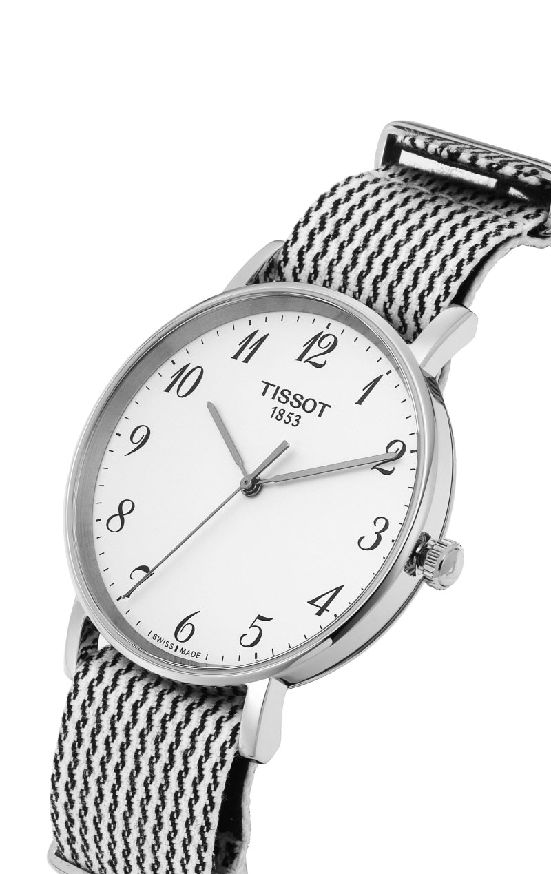 Shop Authentic Tissot T Classic Everytime Medium White Dial Two Tone NATO Strap Watch for Women - T109.410.18.032.00 - Luxxuri