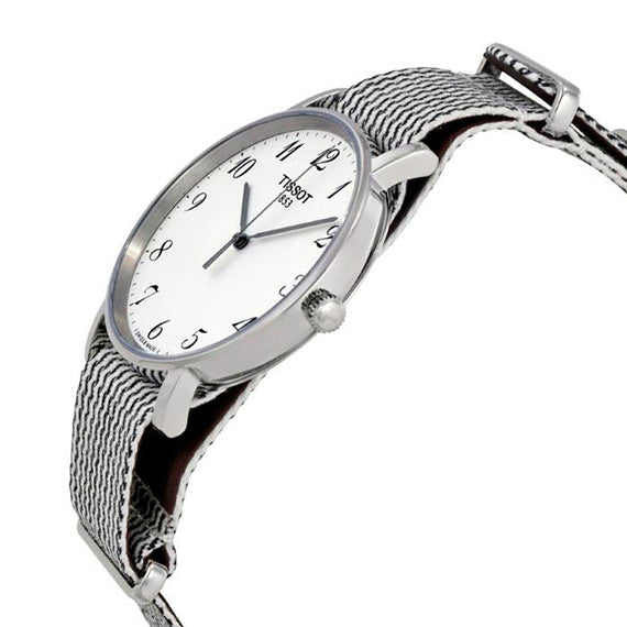 Shop Authentic Tissot T Classic Everytime Medium White Dial Two Tone NATO Strap Watch for Women - T109.410.18.032.00 - Luxxuri