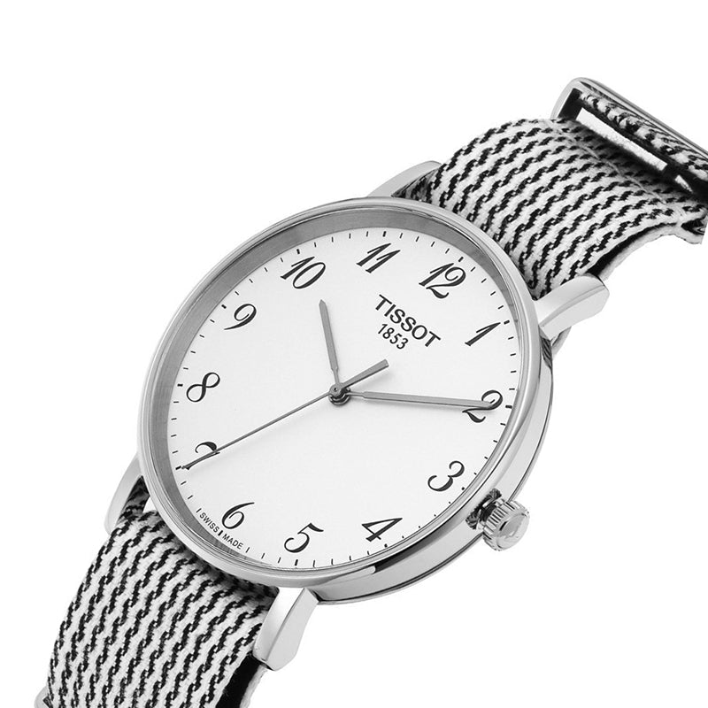 Shop Authentic Tissot T Classic Everytime Medium White Dial Two Tone NATO Strap Watch for Women - T109.410.18.032.00 - Luxxuri