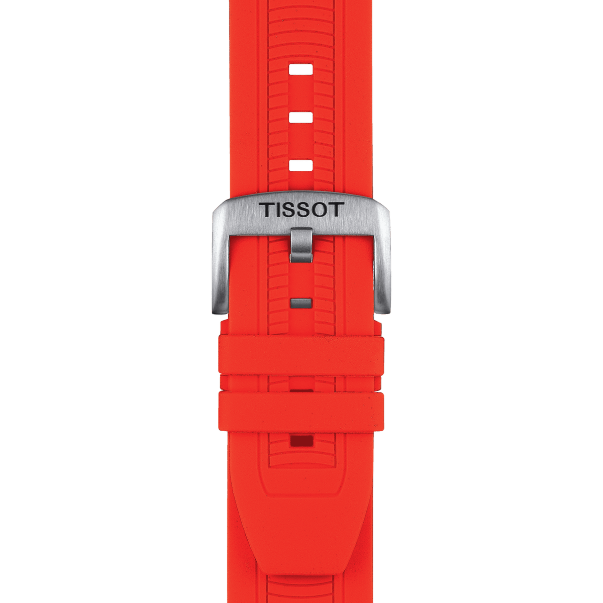 Tissot T Race Chronograph Black Dial Red Silicone Strap Watch For Men - T115.417.27.051.00