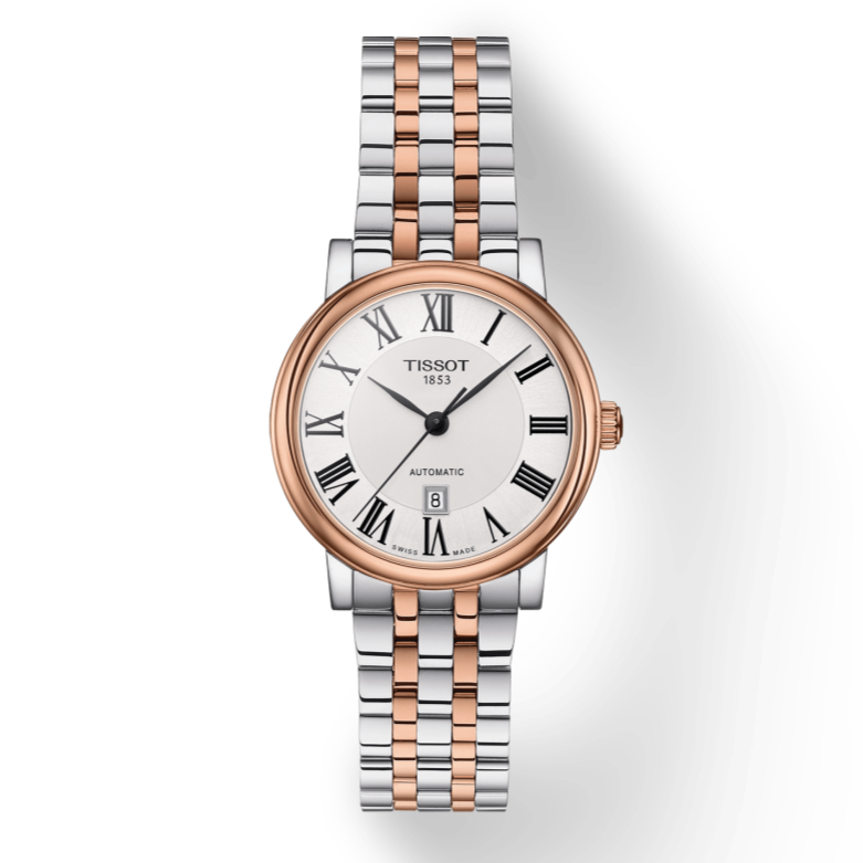 Shop Authentic Tissot T Classic Carson Premium 30 White Dial Two Tone Steel Strap Watch for Women - T122.207.22.033.00 - Luxxuri