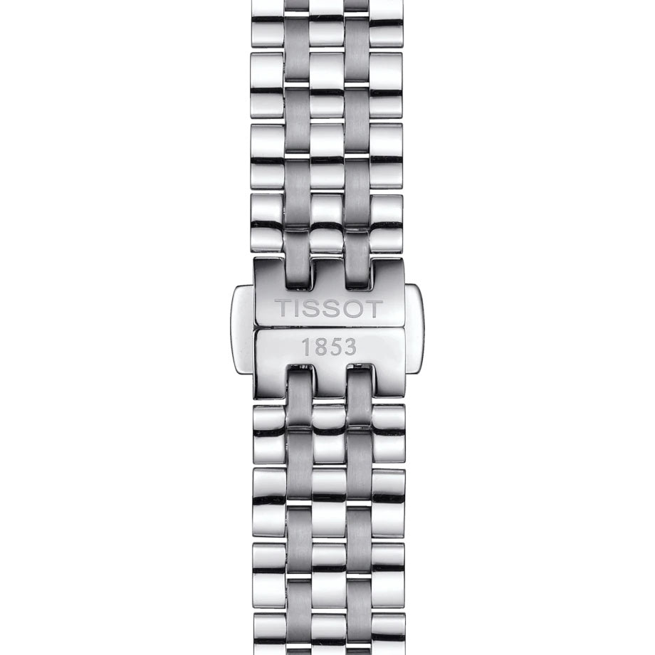 Shop Authentic Tissot T Classic Carson Premium White Diamonds Dial Silver Steel Strap Watch for Women - T1222071103600 - Luxxuri