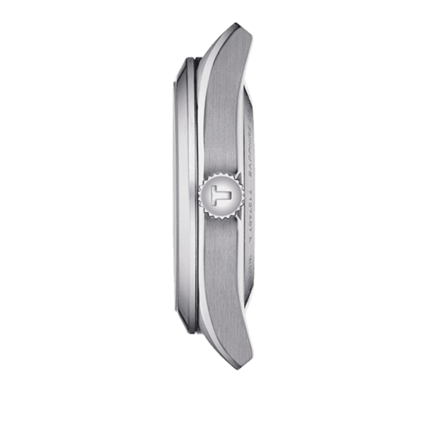 Tissot Gentleman Powermatic 80 Silicium Ice Blue Silver Steel Strap Watch For Men - T127.407.11.351.00