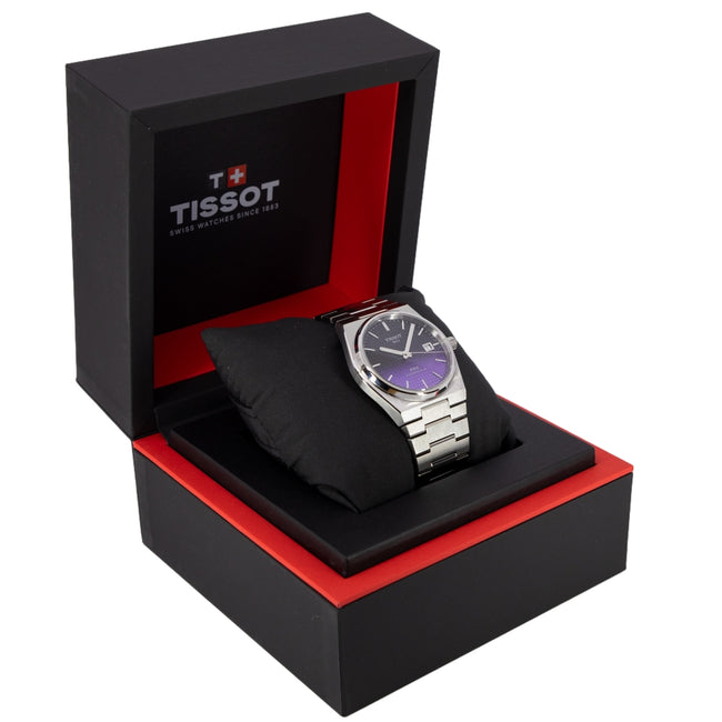 Shop Authentic Tissot Powermatic 80 Automatic Gradient Blue Dial Silver Steel Strap Watch for Men - T137.407.11.051.01 - Luxxuri