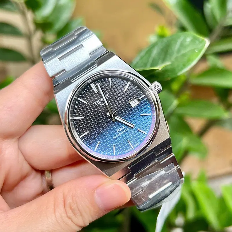 Shop Authentic Tissot Powermatic 80 Automatic Gradient Blue Dial Silver Steel Strap Watch for Men - T137.407.11.051.01 - Luxxuri