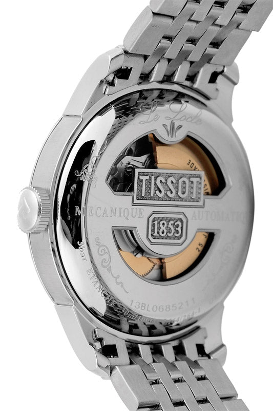 Shop Authentic Tissot T Classic Le Locle Powermatic 80 Black Dial Silver Steel Strap Watch For Women - T41.1.483.53 - Luxxuri