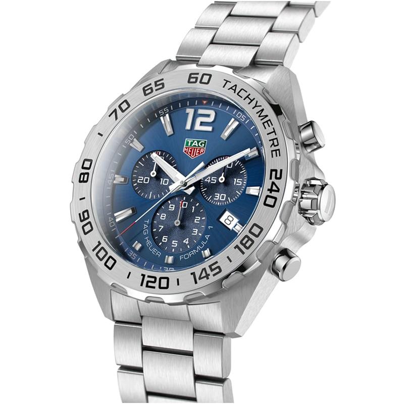 Shop Authentic Tag Heuer Formula 1 Chronograph Blue Dial Silver Steel Strap Watch for Men - CAZ101K.BA0842 - Luxxuri