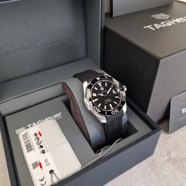 Shop Authentic Tag Heuer Aquaracer Black Dial Watch for Men - WAY211A.FT6151 - Luxxuri