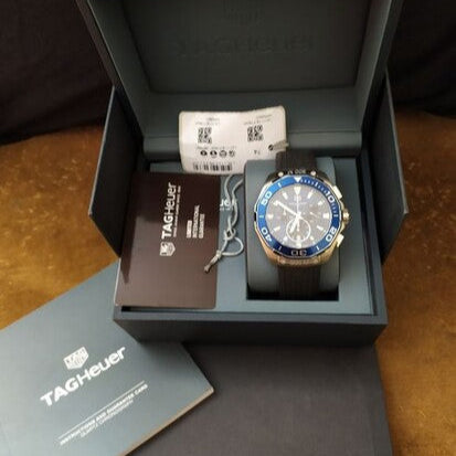 Shop Authentic Tag Heuer Aquaracer Blue Dial Watch for Men - CAY111B.FT6041 - Luxxuri