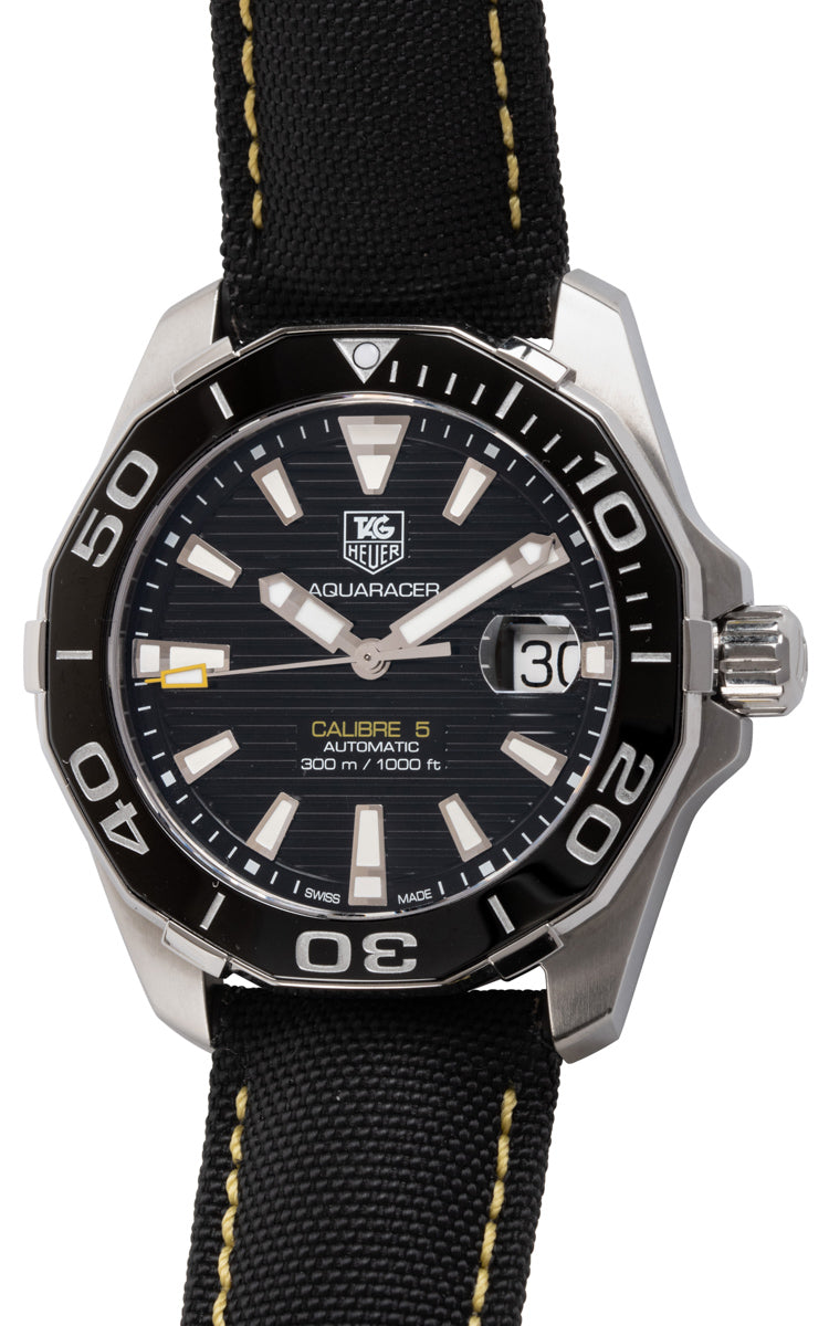 Shop Authentic Tag Heuer Aquaracer Black Dial Watch for Men - WAY211A.FC6362 - Luxxuri
