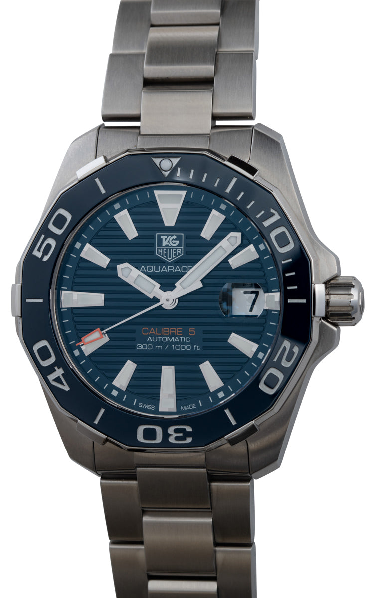 Shop Authentic Tag Heuer Aquaracer Blue Dial Watch for Men - WAY211C.BA0928 - Luxxuri