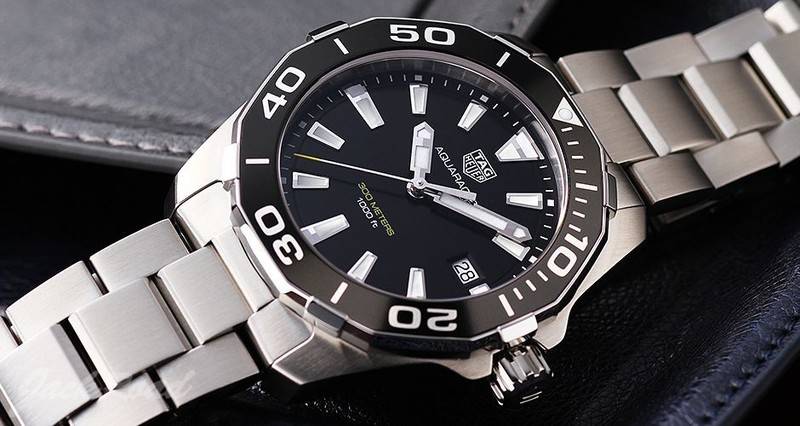 Shop Authentic Tag Heuer Aquaracer Black Dial Watch for Men - WAY111A.BA0928 - Luxxuri