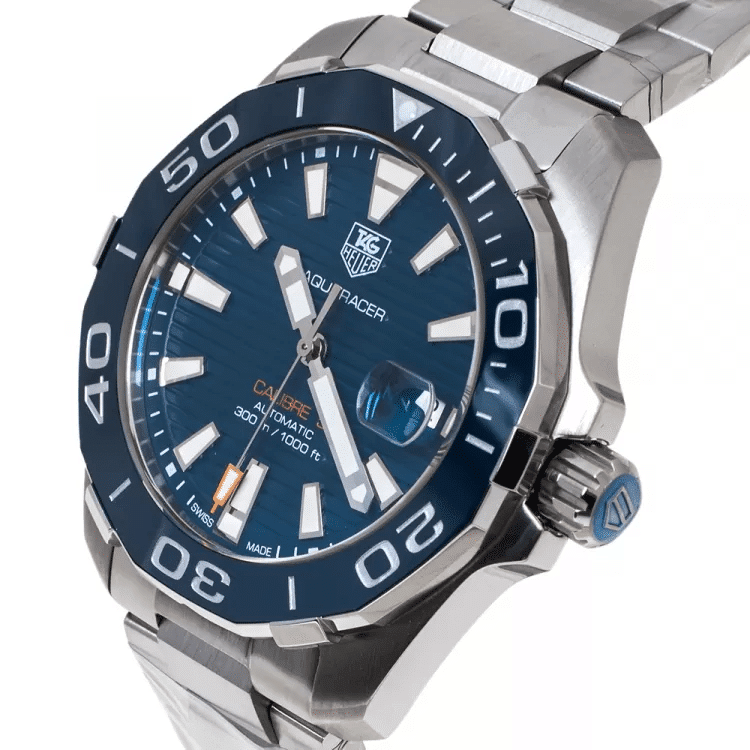 Shop Authentic Tag Heuer Aquaracer Blue Dial Watch for Men - WAY211C.BA0928 - Luxxuri