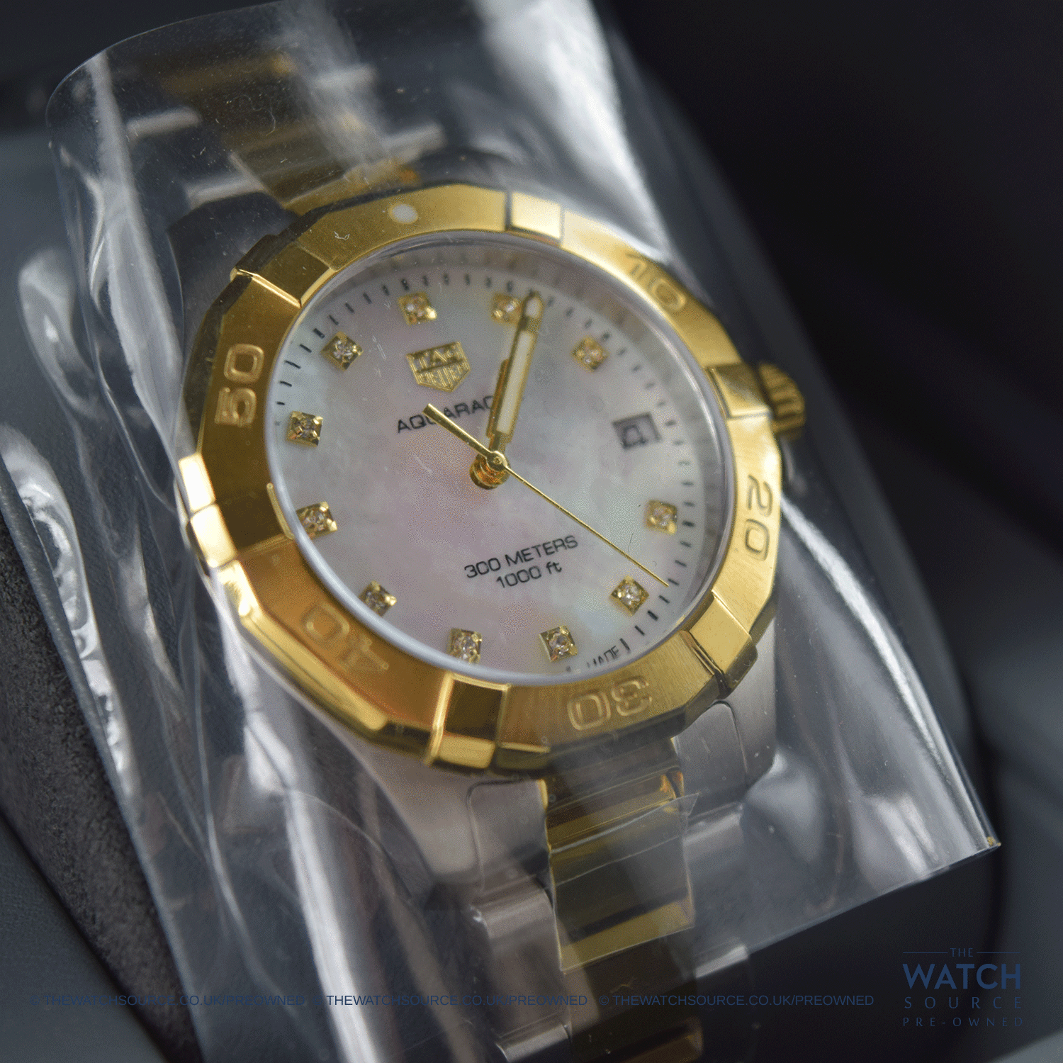 Shop Authentic Tag Heuer Aquaracer White Mother of Pearl Dial Watch for Women - WBD1322.BB0320 - Luxxuri