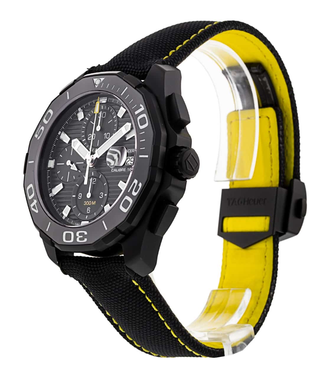 Shop Authentic Tag Heuer Aquaracer PVD Black Dial Watch for Men - CAY218A.FC6361 - Luxxuri