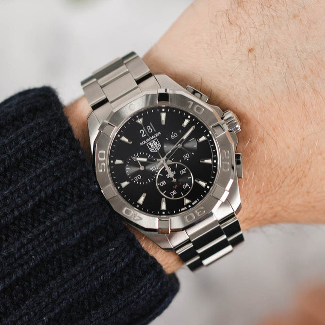 Shop Authentic Tag Heuer Aquaracer Black Dial Watch for Men - CAY1110.BA0927 - Luxxuri