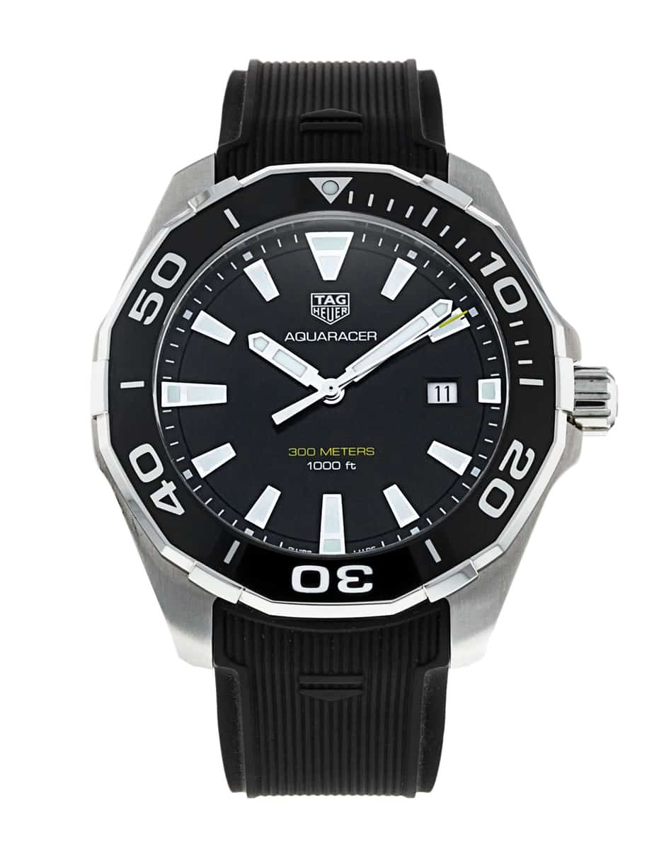 Shop Authentic Tag Heuer Aquaracer Black Dial Watch for Men - WAY101A.FT6141 - Luxxuri