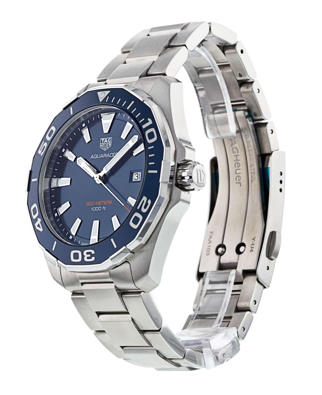 Shop Authentic Tag Heuer Aquaracer Blue Dial Watch for Men - WAY101C.BA0746 - Luxxuri