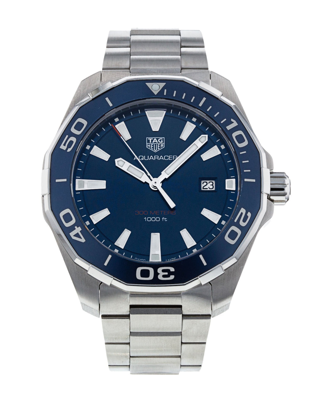 Shop Authentic Tag Heuer Aquaracer Blue Dial Watch for Men - WAY101C.BA0746 - Luxxuri