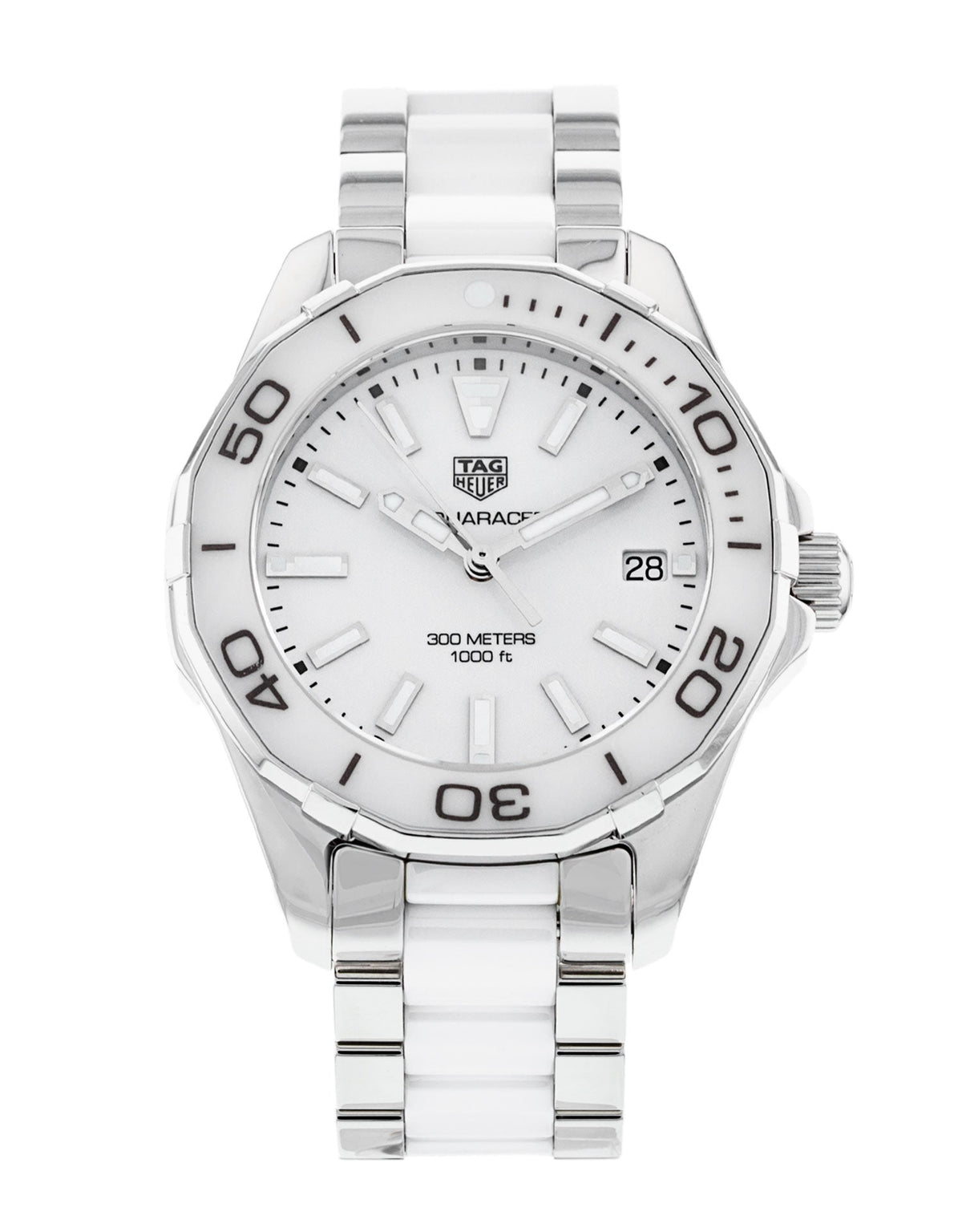 Shop Authentic Tag Heuer Aquaracer White Dial Watch for Women - WAY131B.BA0914 - Luxxuri
