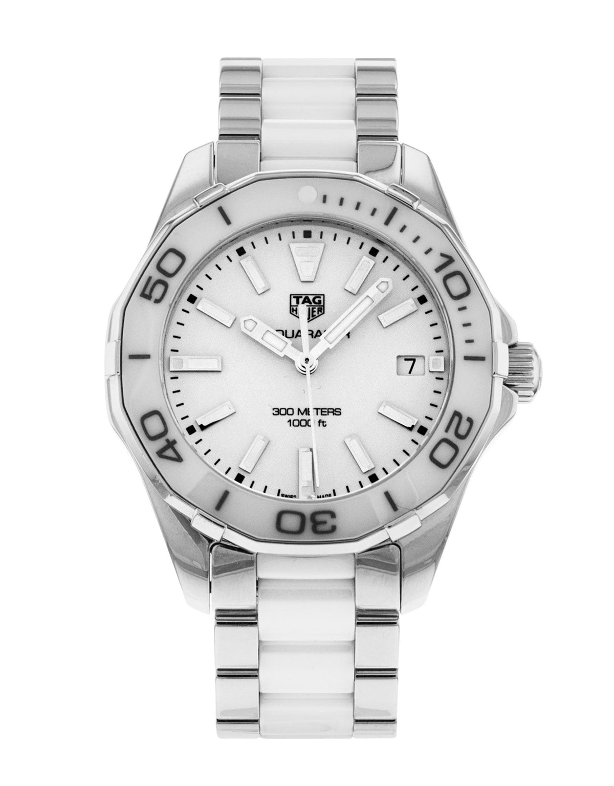 Shop Authentic Tag Heuer Aquaracer White Dial Watch for Women - WAY131B.BA0914 - Luxxuri