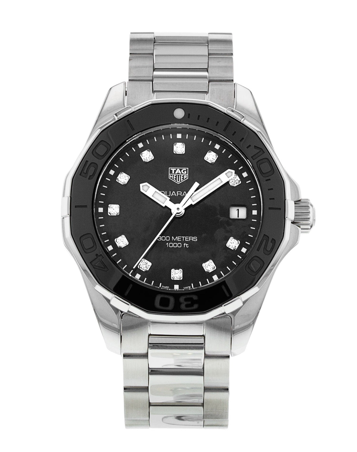 Shop Authentic Tag Heuer Aquaracer Black Dial Watch for Women - WAY131M.BA0748 - Luxxuri