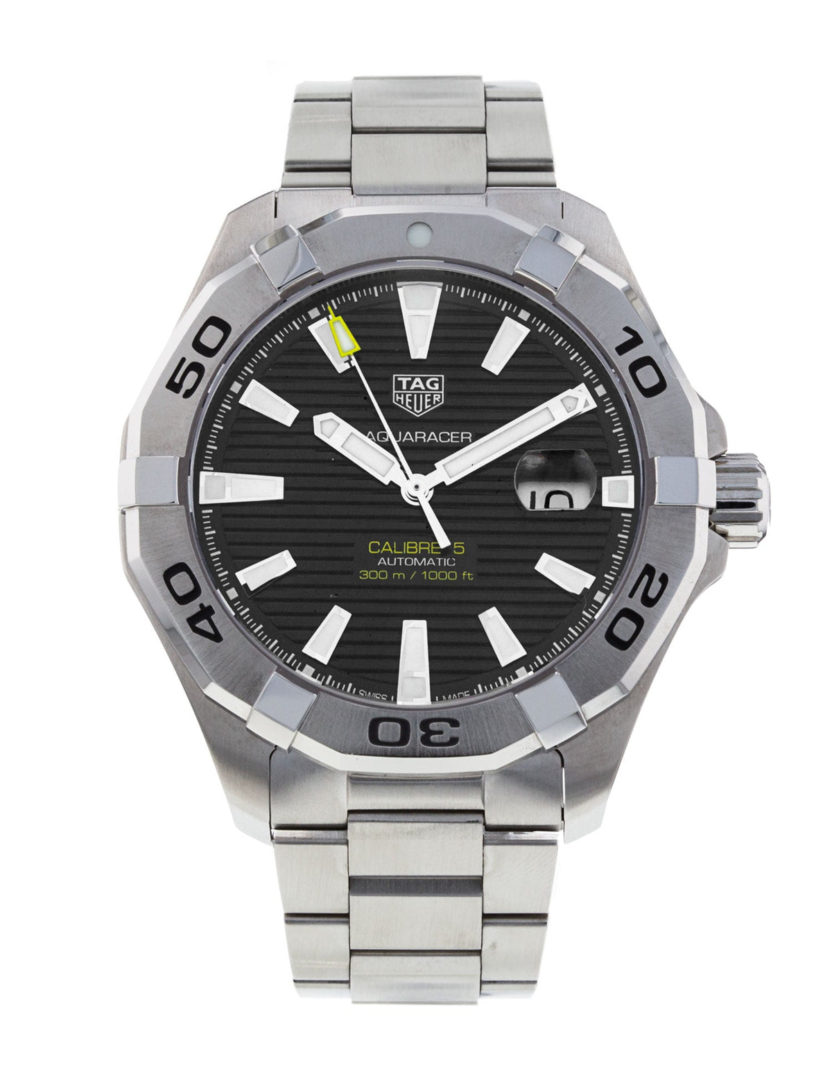 Shop Authentic Tag Heuer Aquaracer Black Dial Watch for Men - WAY2010.BA0927 - Luxxuri