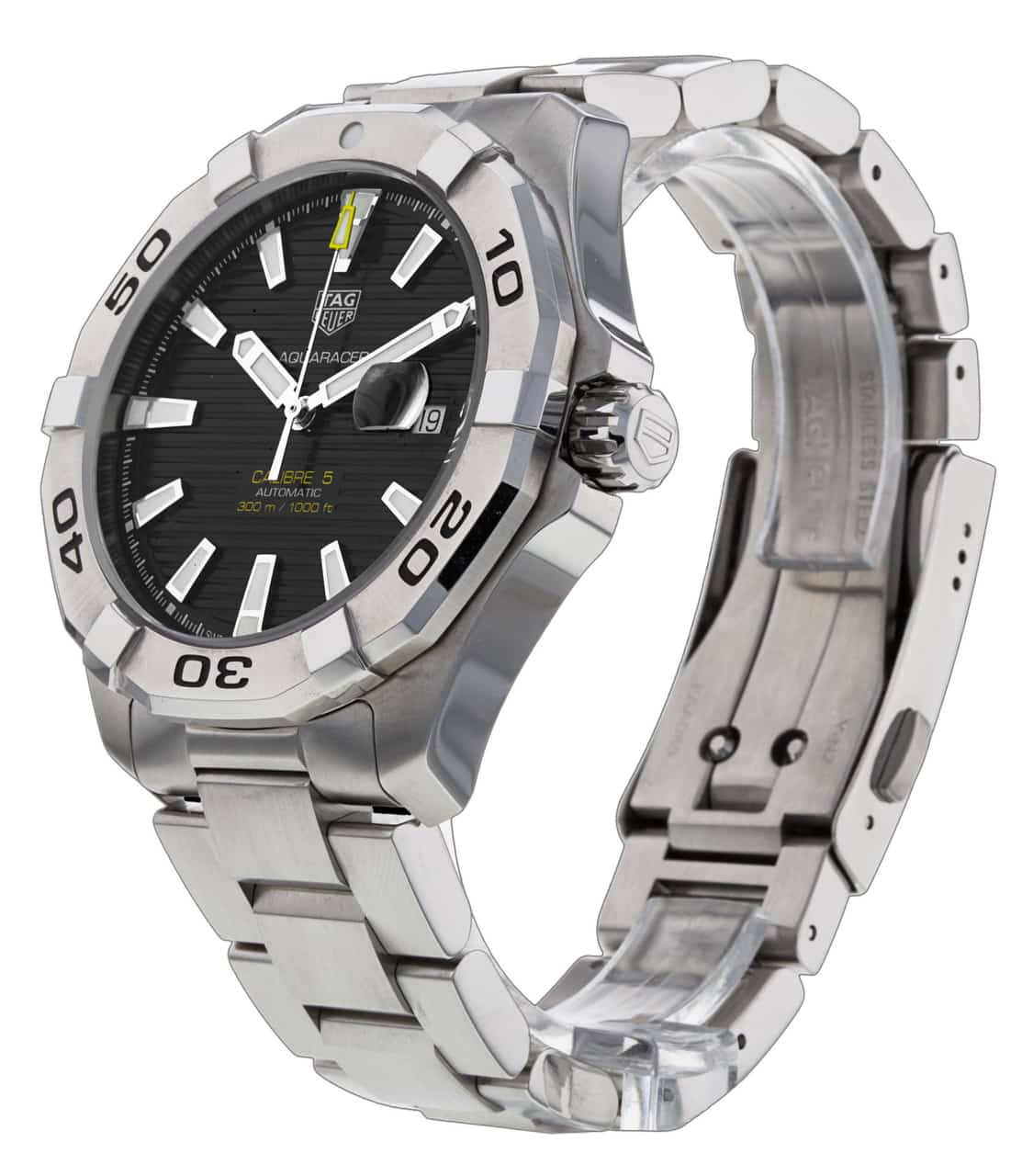 Shop Authentic Tag Heuer Aquaracer Black Dial Watch for Men - WAY2010.BA0927 - Luxxuri