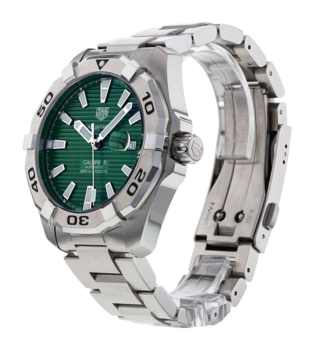Shop Authentic Tag Heuer Aquaracer Green Dial Watch for Men - WAY2015.BA0927 - Luxxuri