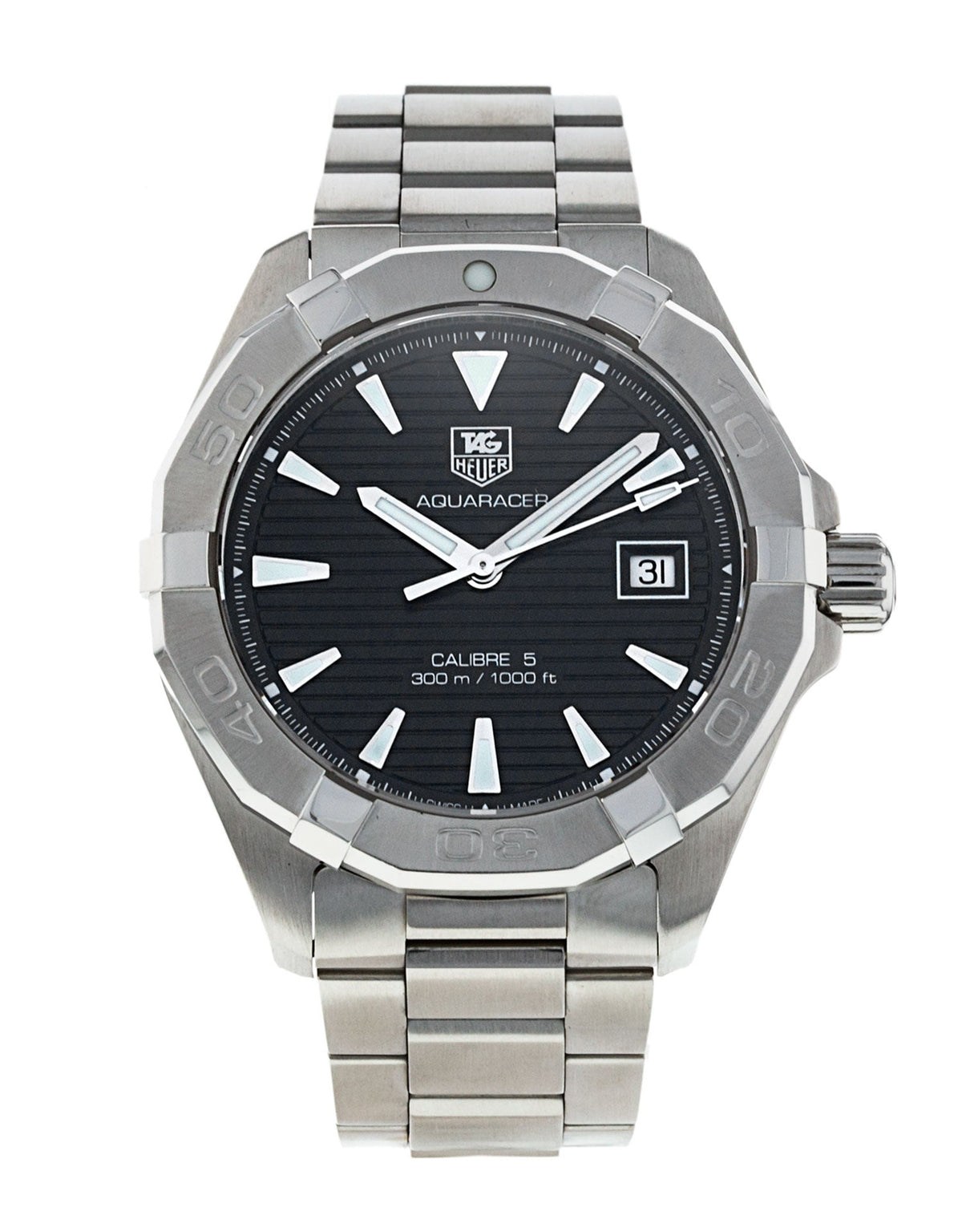 Shop Authentic Tag Heuer Aquaracer Black Dial Watch for Men - WAY2110.BA0928 - Luxxuri