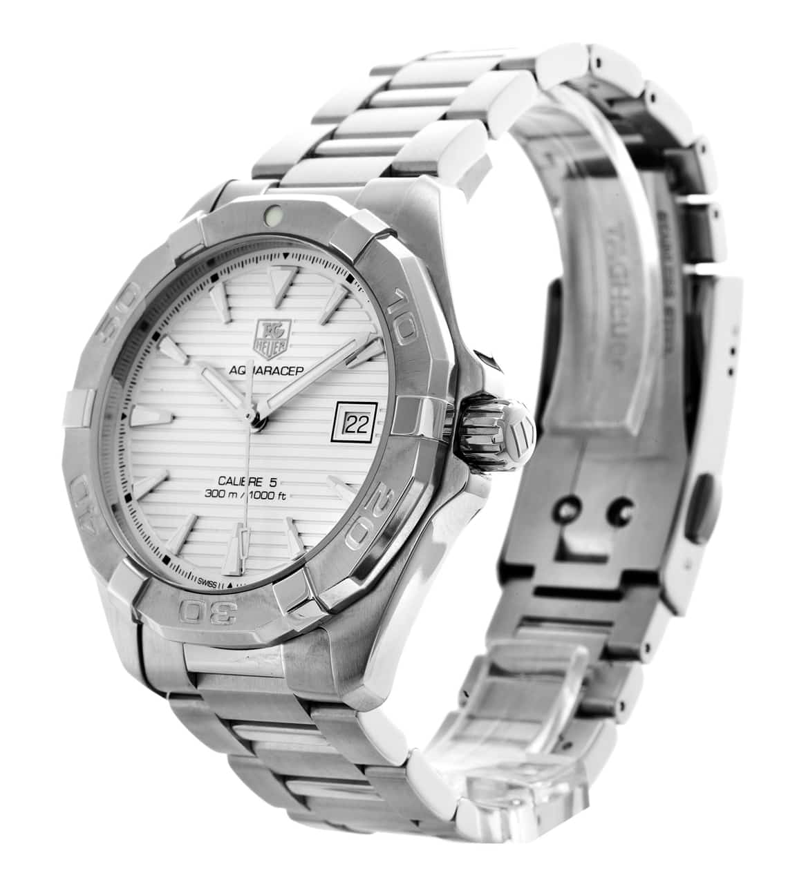 Shop Authentic Tag Heuer Aquaracer White Dial Watch for Men - WAY2111.BA0928 - Luxxuri
