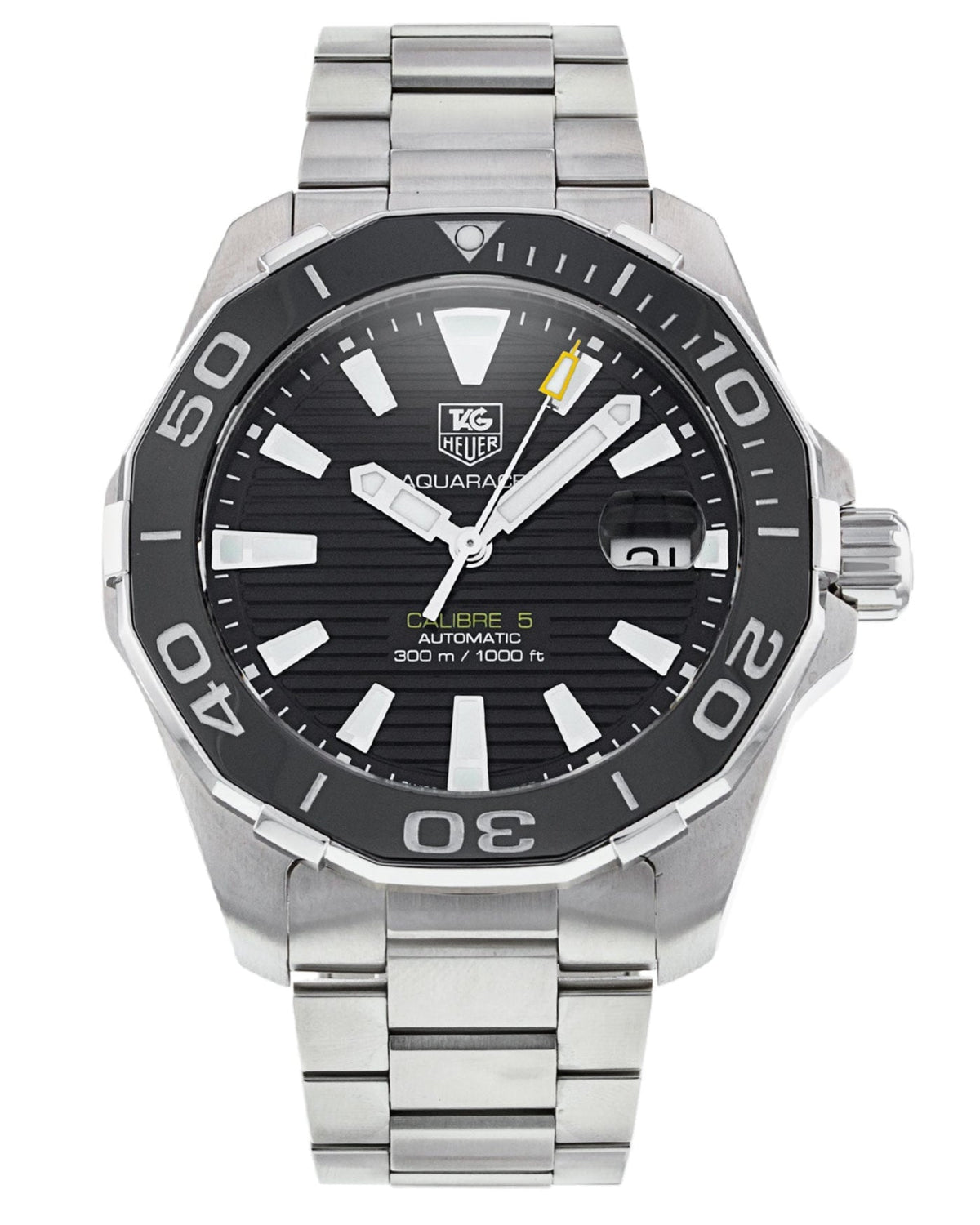 Shop Authentic Tag Heuer Aquaracer Black Dial Watch for Men - WAY211A.BA0928 - Luxxuri