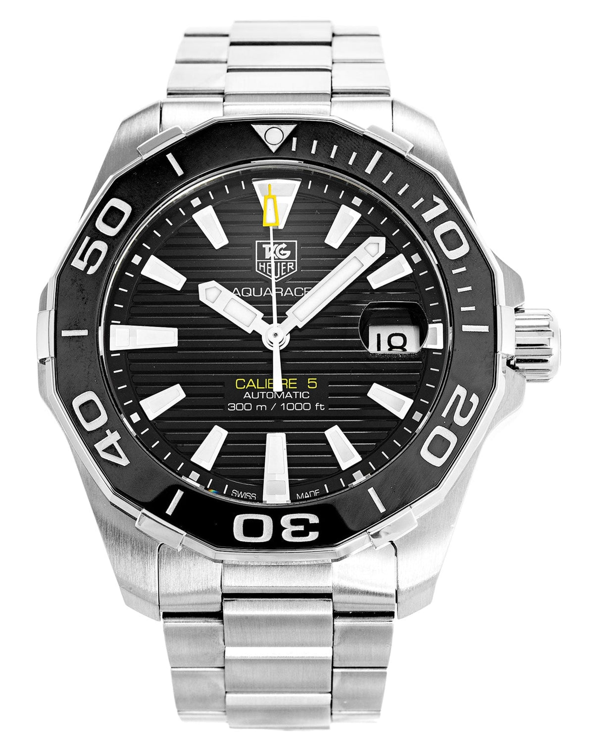 Shop Authentic Tag Heuer Aquaracer Black Dial Watch for Men - WAY211A.BA0928 - Luxxuri