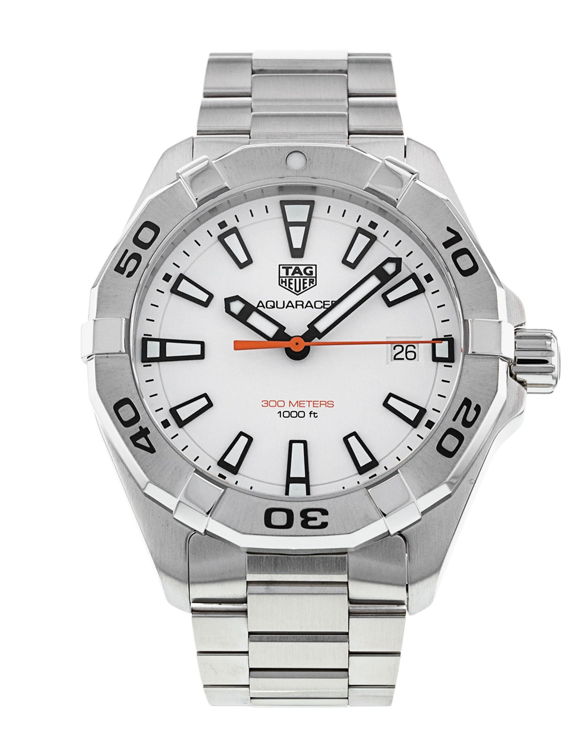 Shop Authentic Tag Heuer Aquaracer White Dial Watch for Men - WBD1111.BA0928 - Luxxuri