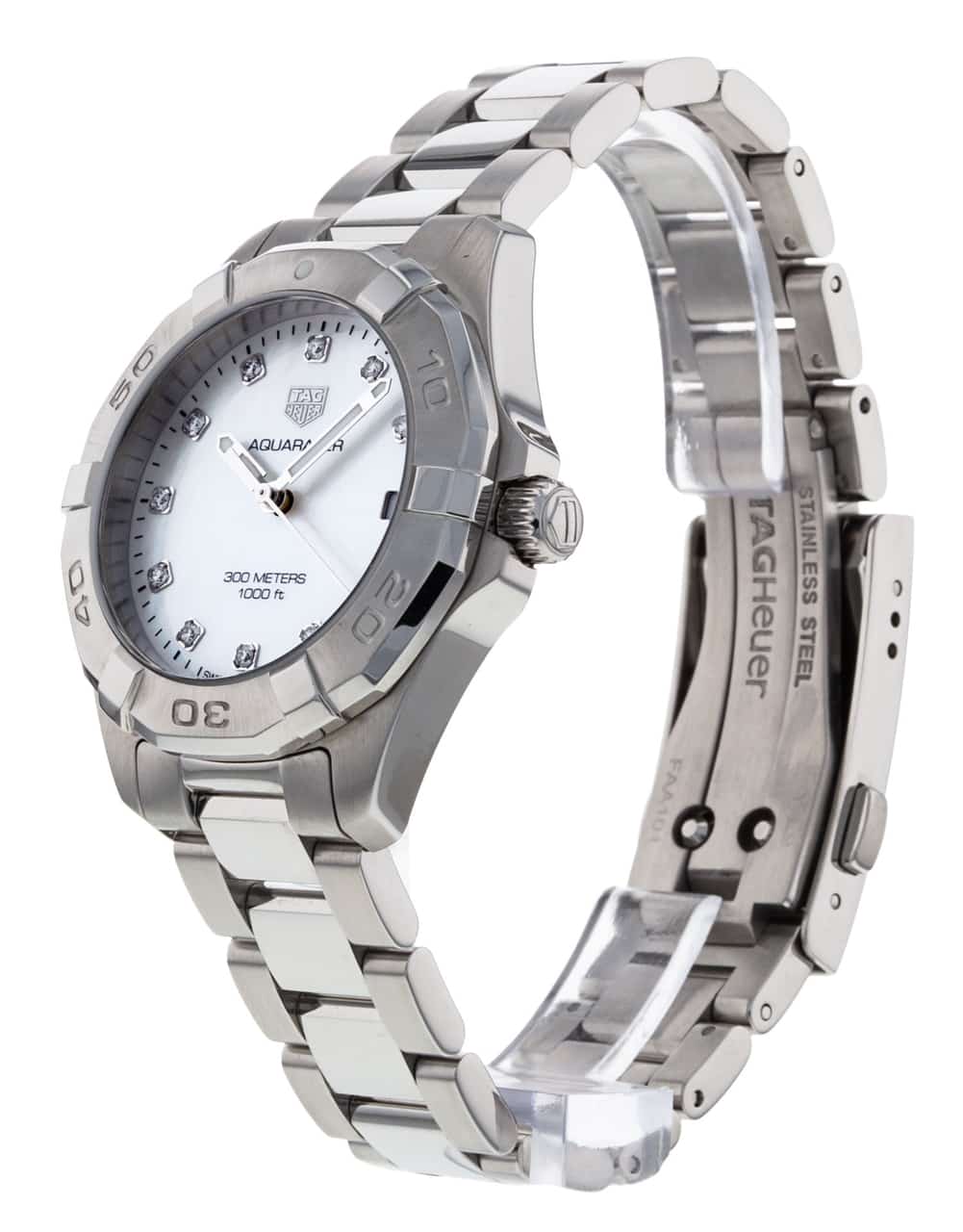 Shop Authentic Tag Heuer Aquaracer White Mother of Pearl Dial Watch for Women - WBD1314.BA0740 - Luxxuri